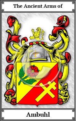 Ambuhl Family Crest Download (JPG)  Book Plated - 150 DPI