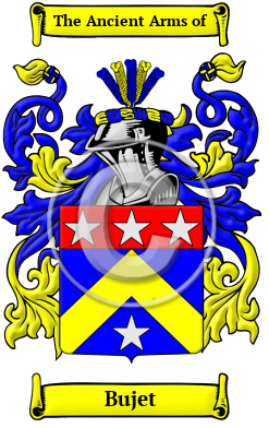 Bujet Family Crest Download (JPG) Heritage Series - 300 DPI