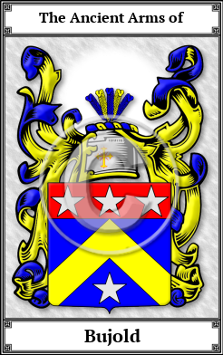 Bujold Family Crest Download (JPG)  Book Plated - 150 DPI