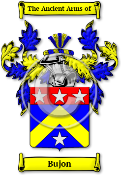 Bujon Family Crest Download (jpg) Legacy Series - 150 DPI