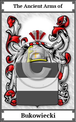 Bukowiecki Family Crest Download (JPG)  Book Plated - 150 DPI