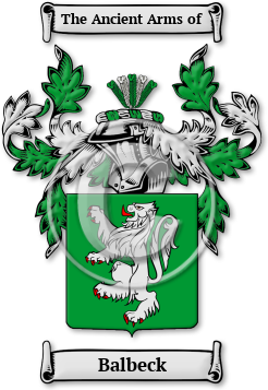 Balbeck Family Crest Download (jpg) Legacy Series - 150 DPI