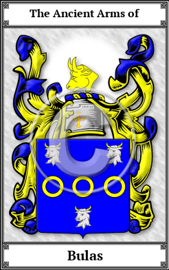 Bulas Family Crest Download (JPG)  Book Plated - 150 DPI