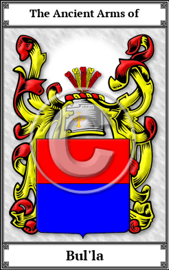 Bul'la Family Crest Download (JPG) Book Plated - 600 DPI