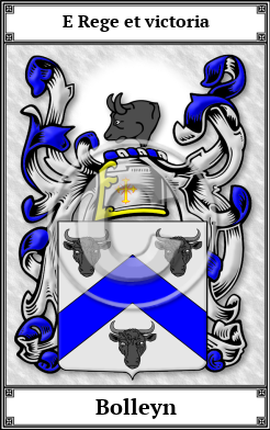 Bolleyn Family Crest Download (JPG)  Book Plated - 150 DPI