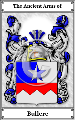 Bullere Family Crest Download (JPG)  Book Plated - 150 DPI