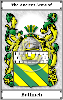 Bulfinch Family Crest Download (JPG)  Book Plated - 150 DPI