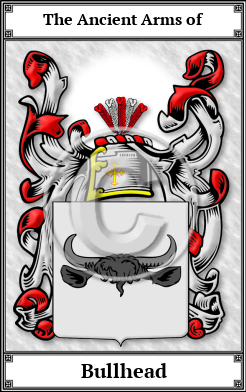Bullhead Family Crest Download (JPG) Book Plated - 600 DPI