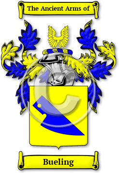 Bueling Family Crest Download (jpg) Legacy Series - 150 DPI