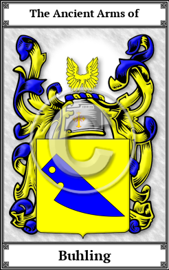 Buhling Family Crest Download (JPG)  Book Plated - 150 DPI