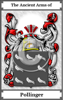 Pollinger Family Crest Download (JPG) Book Plated - 600 DPI