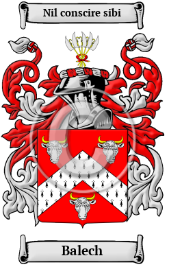 Balech Family Crest Download (jpg) Heritage Series - 150 DPI