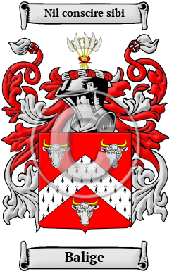 Balige Name Meaning Family History Family Crest Coats Of Arms
