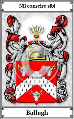 Ballagh Family Crest Download (JPG)  Book Plated - 150 DPI