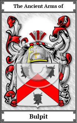 Bulpit Family Crest Download (JPG)  Book Plated - 150 DPI