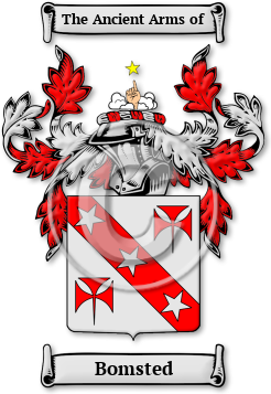 Bomsted Family Crest Download (jpg) Legacy Series - 150 DPI
