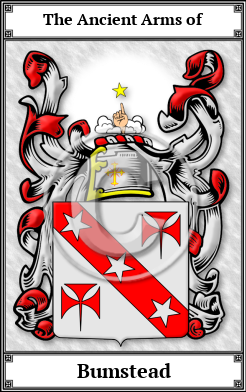Bumstead Family Crest Download (JPG)  Book Plated - 150 DPI