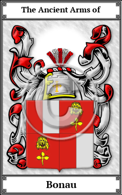 Bonau Family Crest Download (JPG)  Book Plated - 150 DPI
