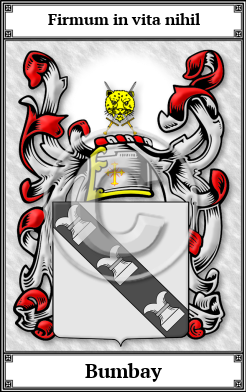 Bumbay Family Crest Download (JPG) Book Plated - 600 DPI
