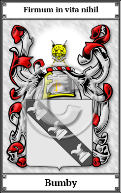 Bumby Family Crest Download (JPG)  Book Plated - 150 DPI
