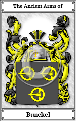 Bunckel Family Crest Download (JPG) Book Plated - 600 DPI