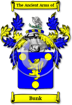 Bunk Family Crest Download (jpg) Legacy Series - 150 DPI