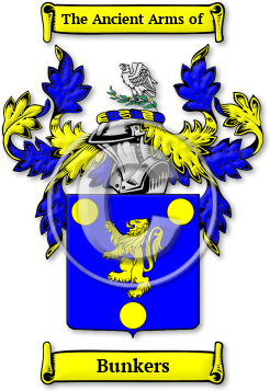 Bunkers Family Crest Download (JPG) Legacy Series - 600 DPI