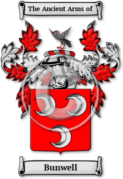 Bunwell Family Crest Download (jpg) Legacy Series - 150 DPI