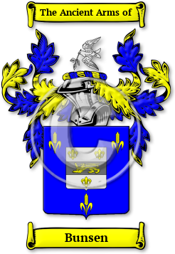 Bunsen Family Crest Download (jpg) Legacy Series - 150 DPI