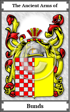 Bunds Family Crest Download (JPG) Book Plated - 600 DPI