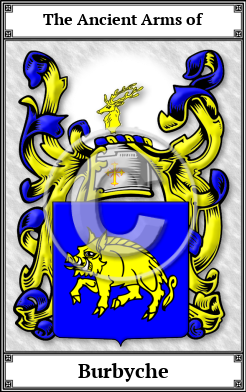 Burbyche Family Crest Download (JPG)  Book Plated - 150 DPI