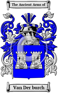 Van Der burch Family Crest Download (JPG) Heritage Series - 300 DPI