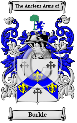 Bürkle Family Crest Download (JPG) Heritage Series - 300 DPI