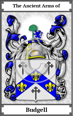 Budgell Family Crest Download (JPG)  Book Plated - 150 DPI