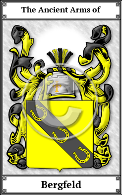 Bergfeld Family Crest Download (JPG)  Book Plated - 150 DPI