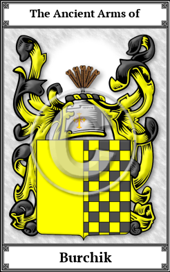 Burchik Family Crest Download (JPG)  Book Plated - 150 DPI