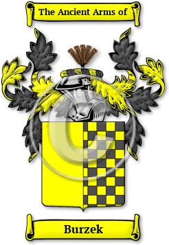 Burzek Family Crest Download (jpg) Legacy Series - 150 DPI
