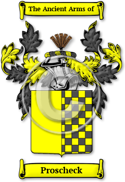 Proscheck Family Crest Download (jpg) Legacy Series - 150 DPI