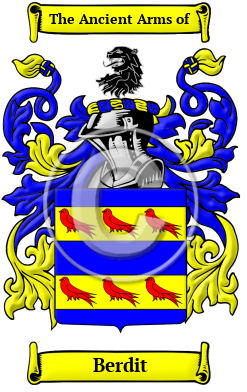 Berdit Family Crest Download (JPG) Heritage Series - 300 DPI