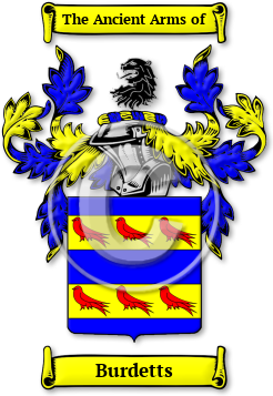Burdetts Family Crest Download (jpg) Legacy Series - 150 DPI