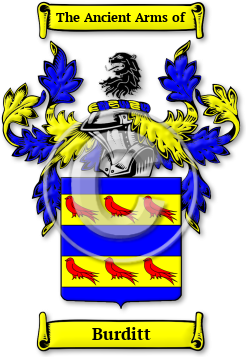 Burditt Family Crest Download (JPG) Legacy Series - 600 DPI