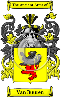 Van Buuren Family Crest Download (JPG) Heritage Series - 600 DPI
