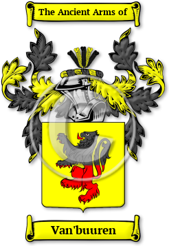 Van'buuren Family Crest Download (jpg) Legacy Series - 150 DPI