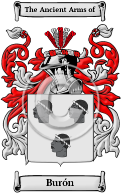 Burón Family Crest/Coat of Arms