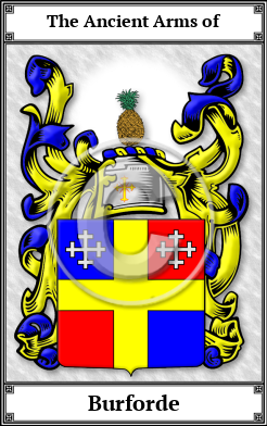 Burforde Family Crest Download (JPG)  Book Plated - 150 DPI