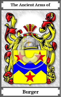 Burger Family Crest Download (JPG)  Book Plated - 150 DPI