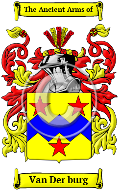 Van Der burg Family Crest/Coat of Arms