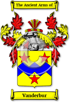 Vanderbur Family Crest Download (jpg) Legacy Series - 150 DPI