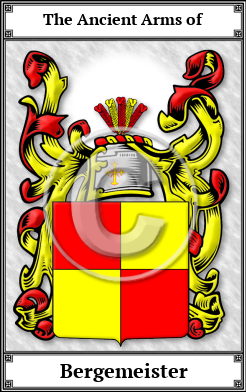 Bergemeister Family Crest Download (JPG)  Book Plated - 150 DPI