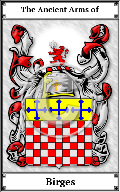 Birges Family Crest Download (JPG) Book Plated - 600 DPI